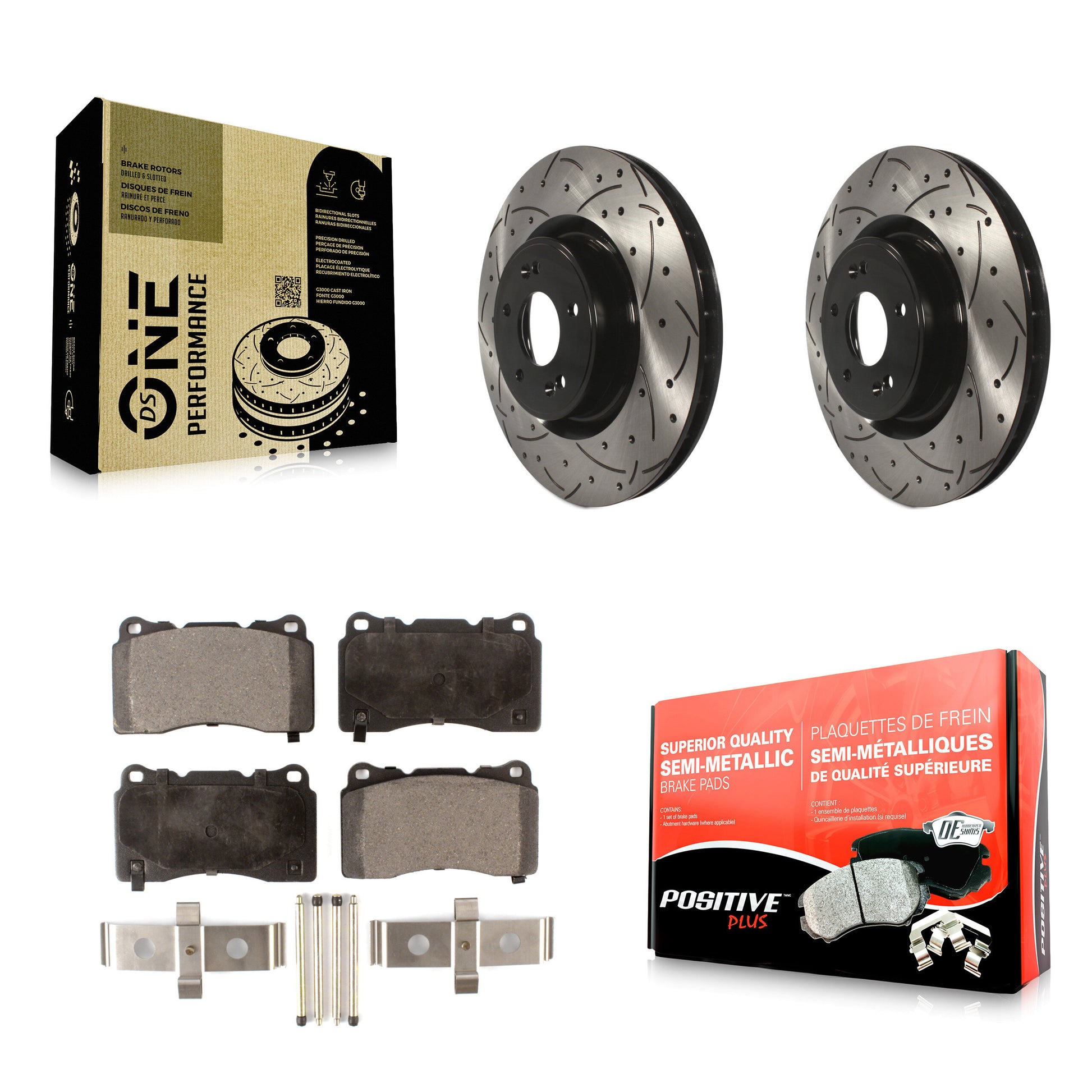 Transit Auto KDF-100132 Disc Brake Kit for 2010-2016 Hyundai Genesis Coupe - Front product image