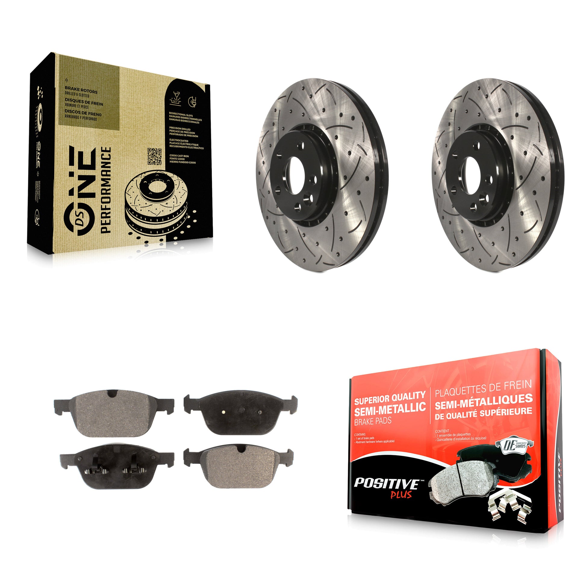 Transit Auto KDF-100134 Disc Brake Kit for 2010-2015 Volvo XC60 - Front product image