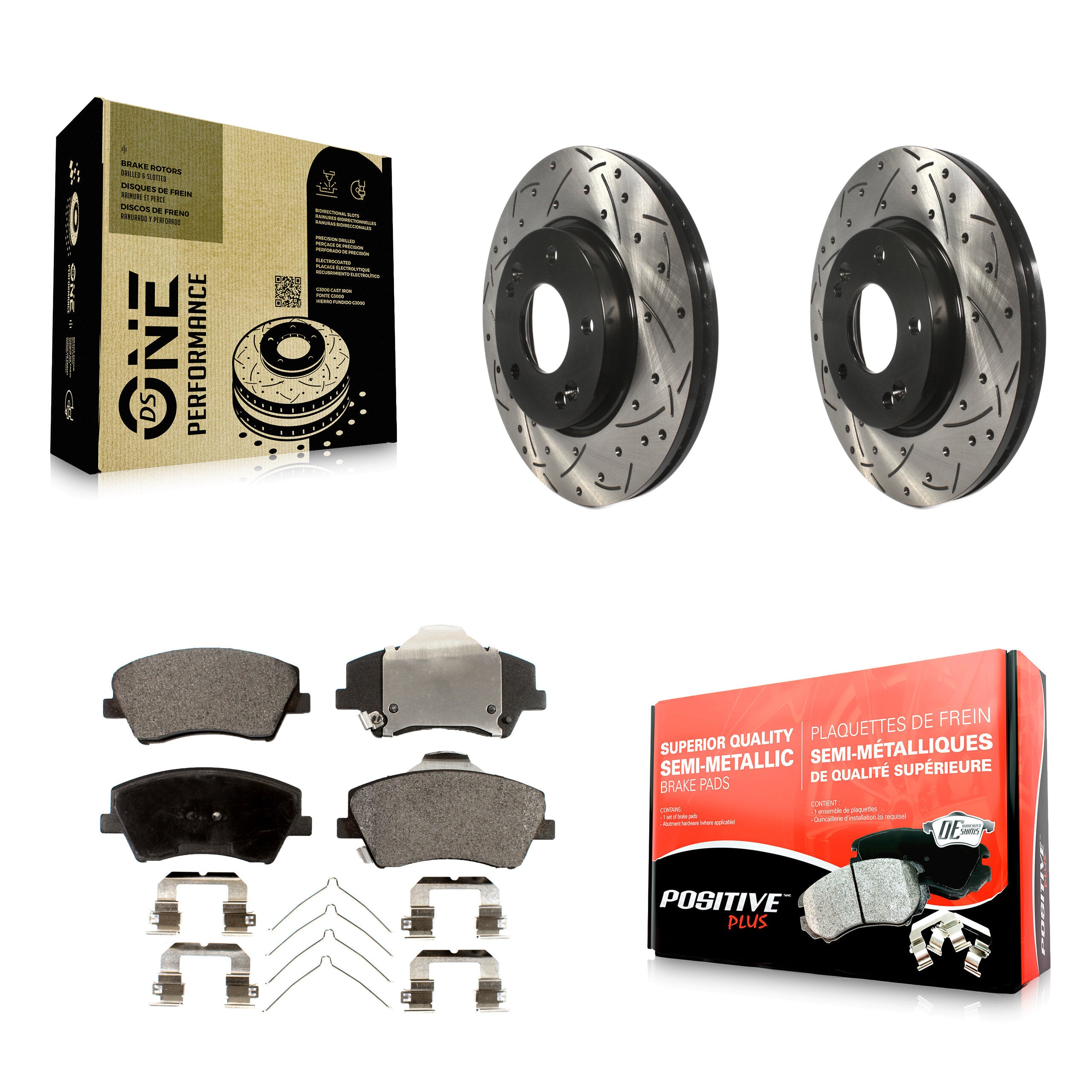 Transit Auto KDF-100143 Disc Brake Kit for 2017-2020 Hyundai Elantra - Front product image