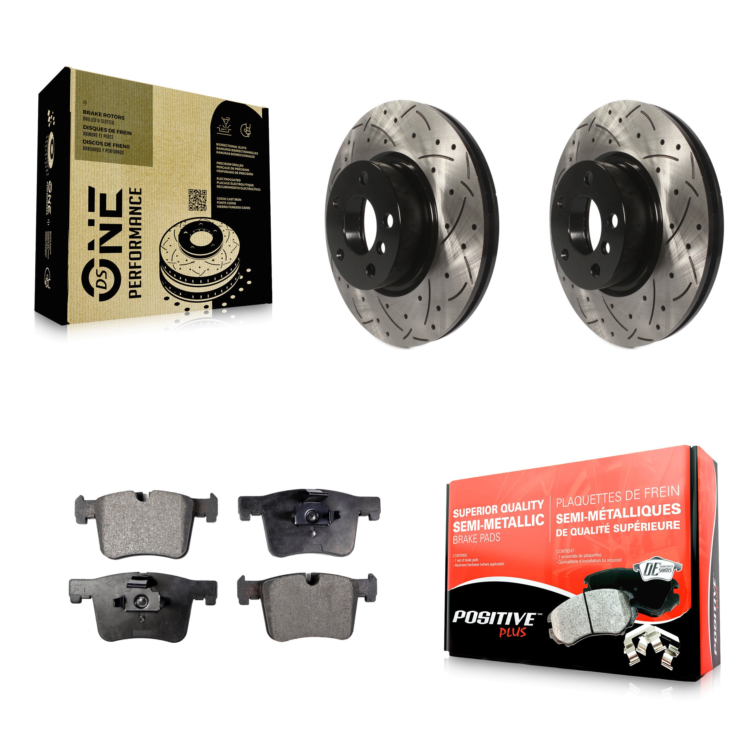 Transit Auto KDF-100144 Disc Brake Kit for 2011-2018 BMW X4, BMW X3 - Front product image