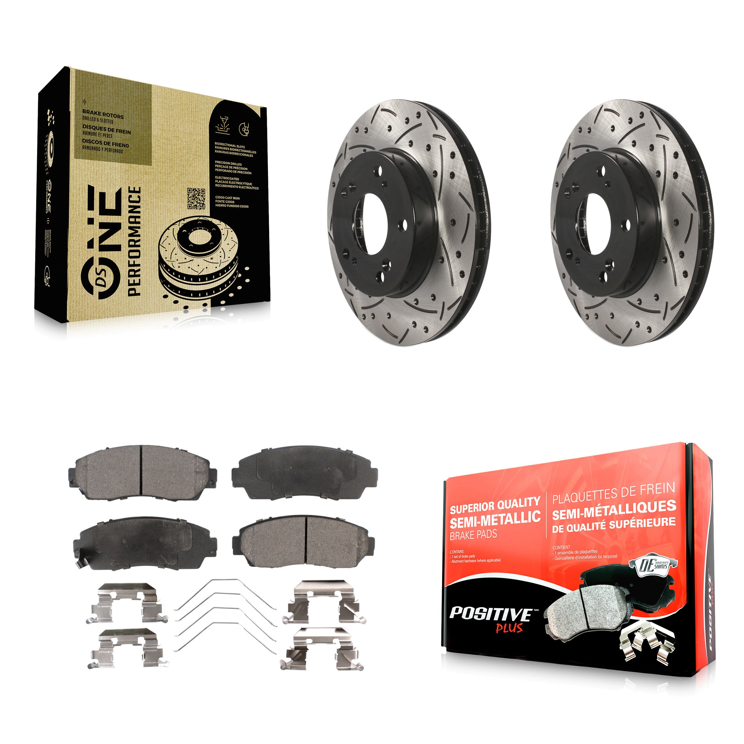 Transit Auto KDF-100150 Disc Brake Kit for 2015 Honda Civic - Front product image