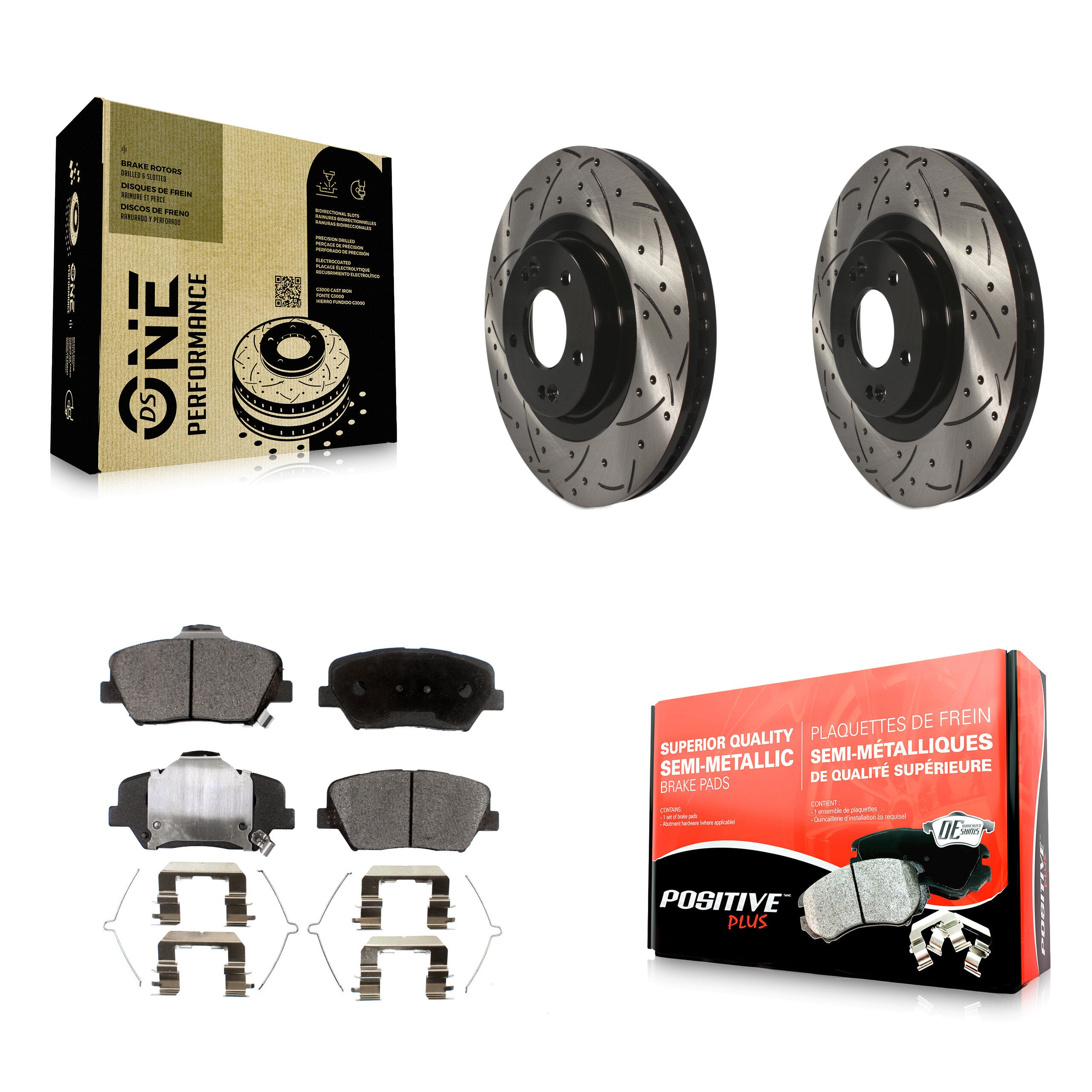 Transit Auto KDF-100156 Disc Brake Kit for 2016-2020 Hyundai Santa Fe Sport, Kia Sorento - Front product image