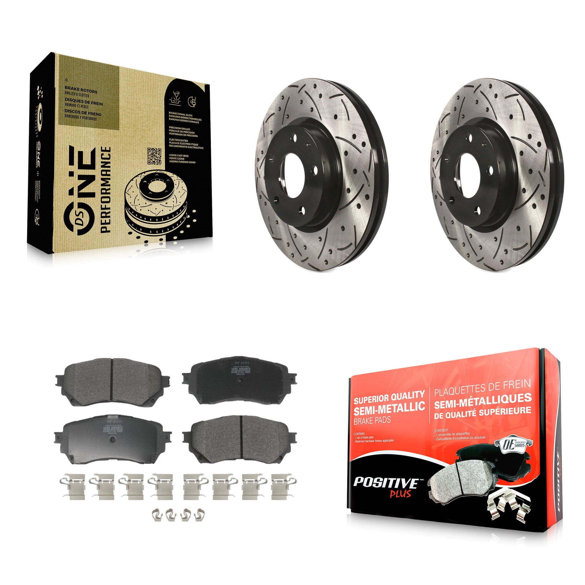 Transit Auto KDF-100159 Disc Brake Kit for 2014-2018 Mazda 6 - Front product image