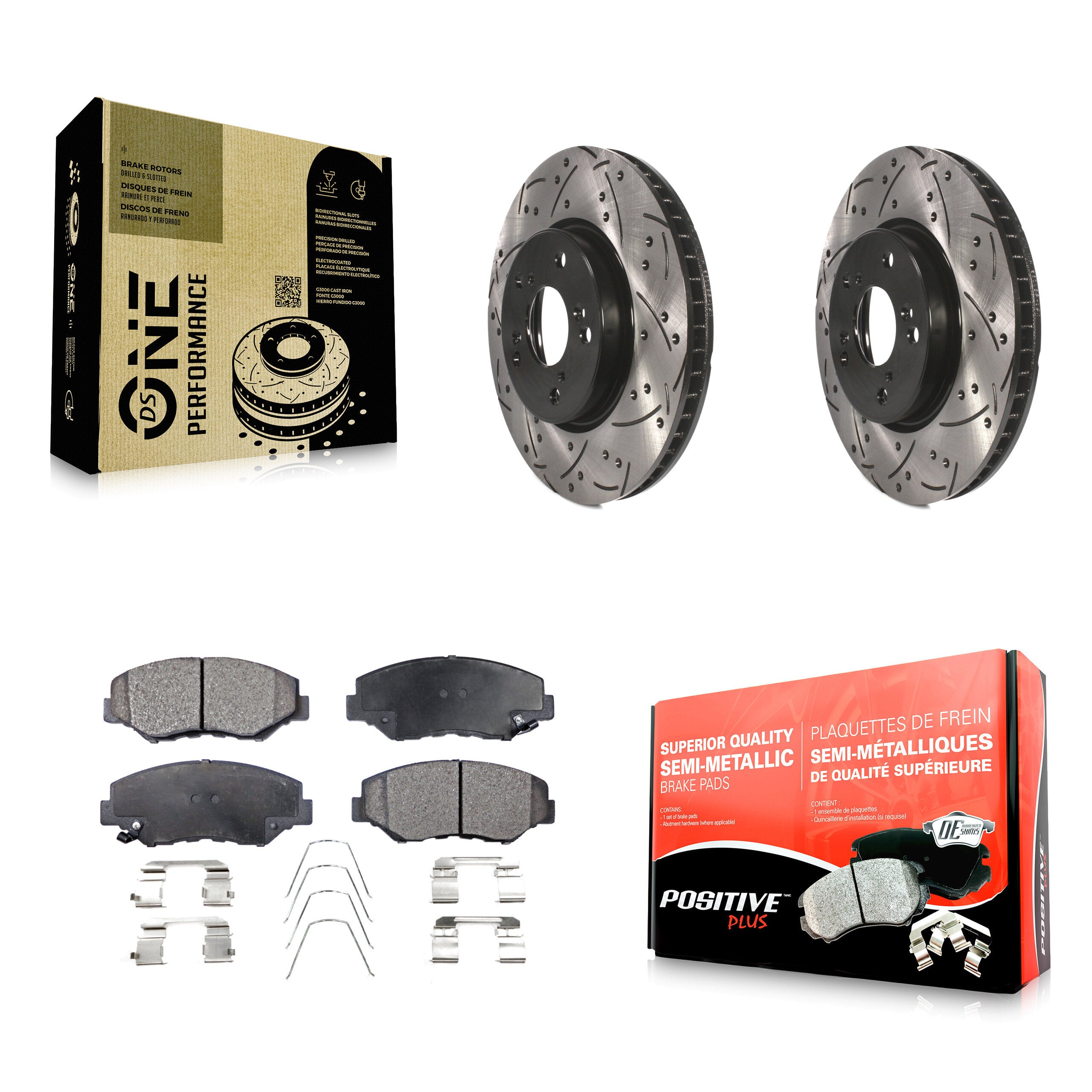 Transit Auto KDF-100162 Disc Brake Kit for 2015 Honda Civic - Front product image