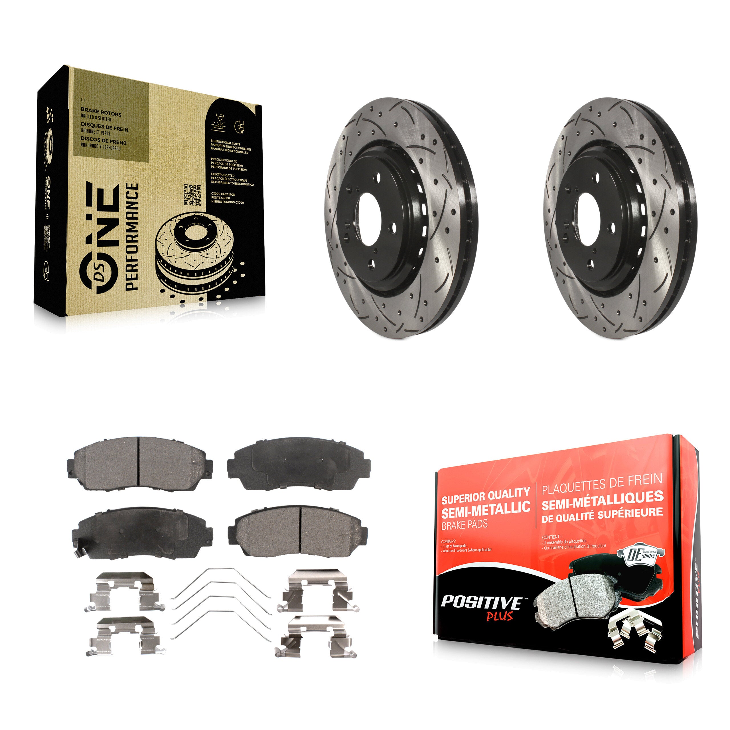 Transit Auto KDF-100164 Disc Brake Kit for 2015-2024 Honda Passport, Honda Odyssey - Front product image