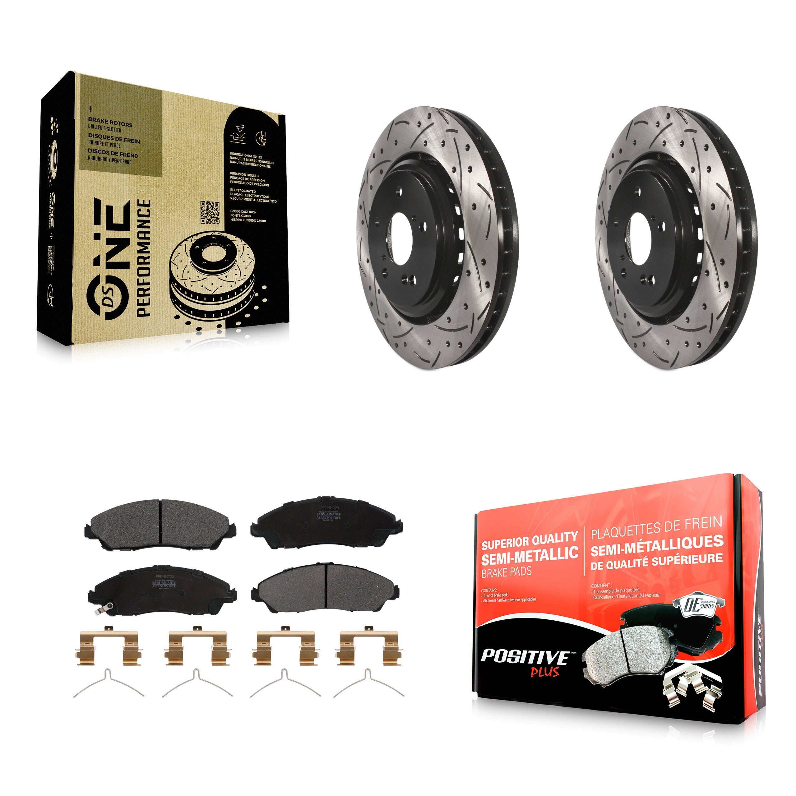 Transit Auto KDF-100169 Disc Brake Kit for 2014-2016 Acura MDX - Front product image