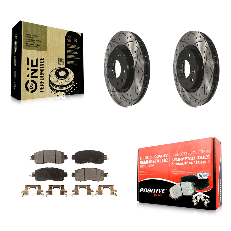 Transit Auto KDF-100176 Disc Brake Kit for 2014-2017 Nissan LEAF - Front product image