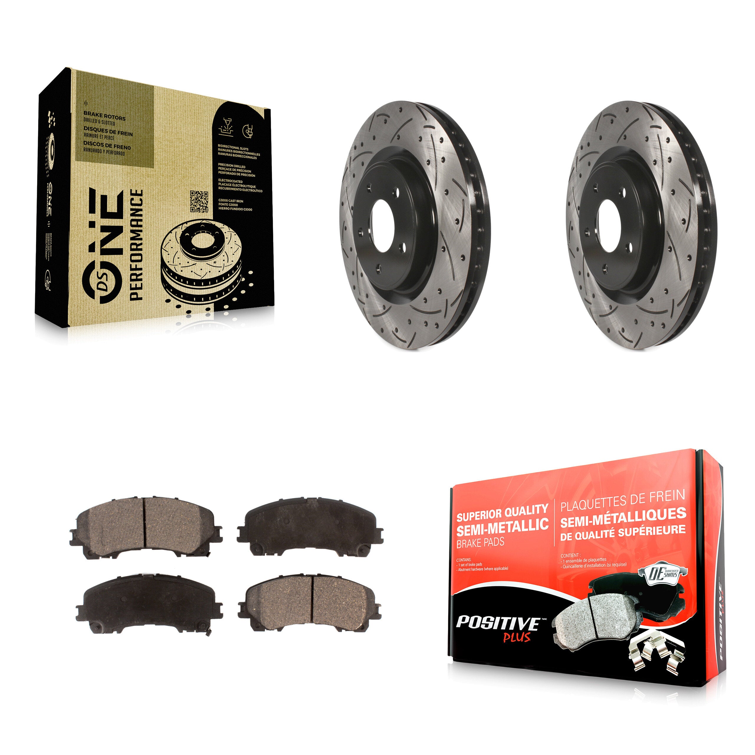Transit Auto KDF-100178 Disc Brake Kit for 2014-2019 Nissan Rogue - Front product image