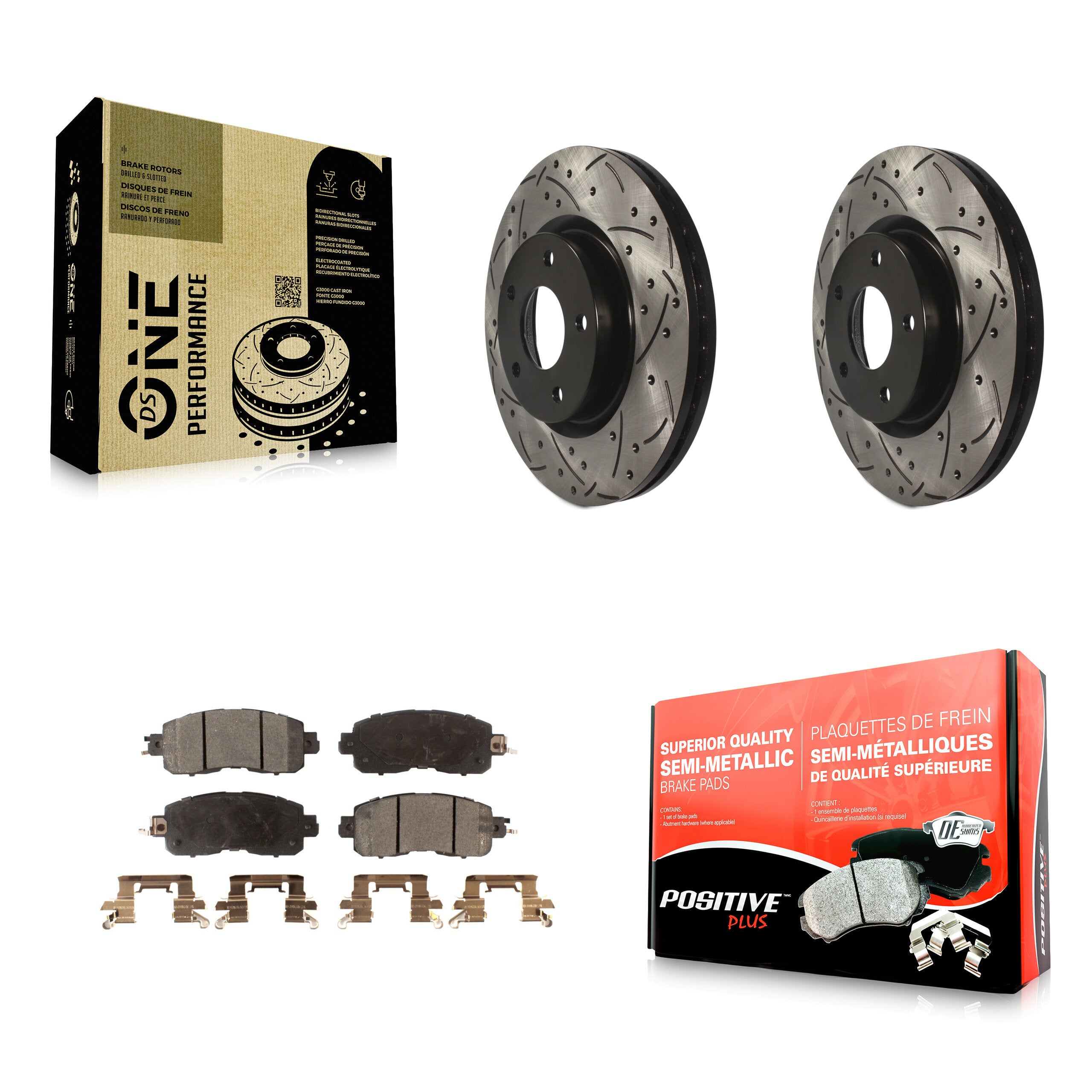 Transit Auto KDF-100179 Disc Brake Kit for 2013-2024 Nissan Altima - Front product image