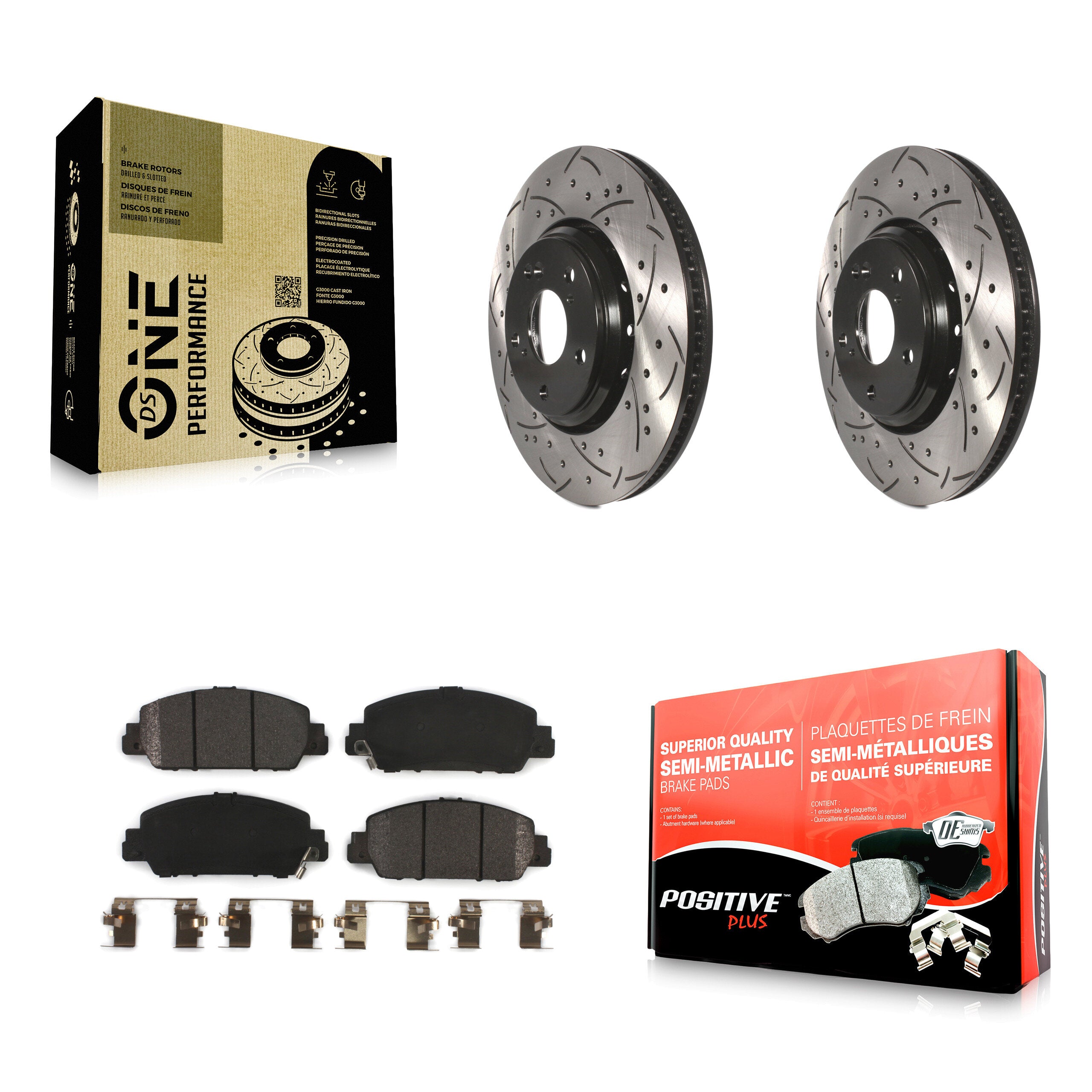 Transit Auto KDF-100183 Disc Brake Kit for 2017 Honda Accord - Front product image