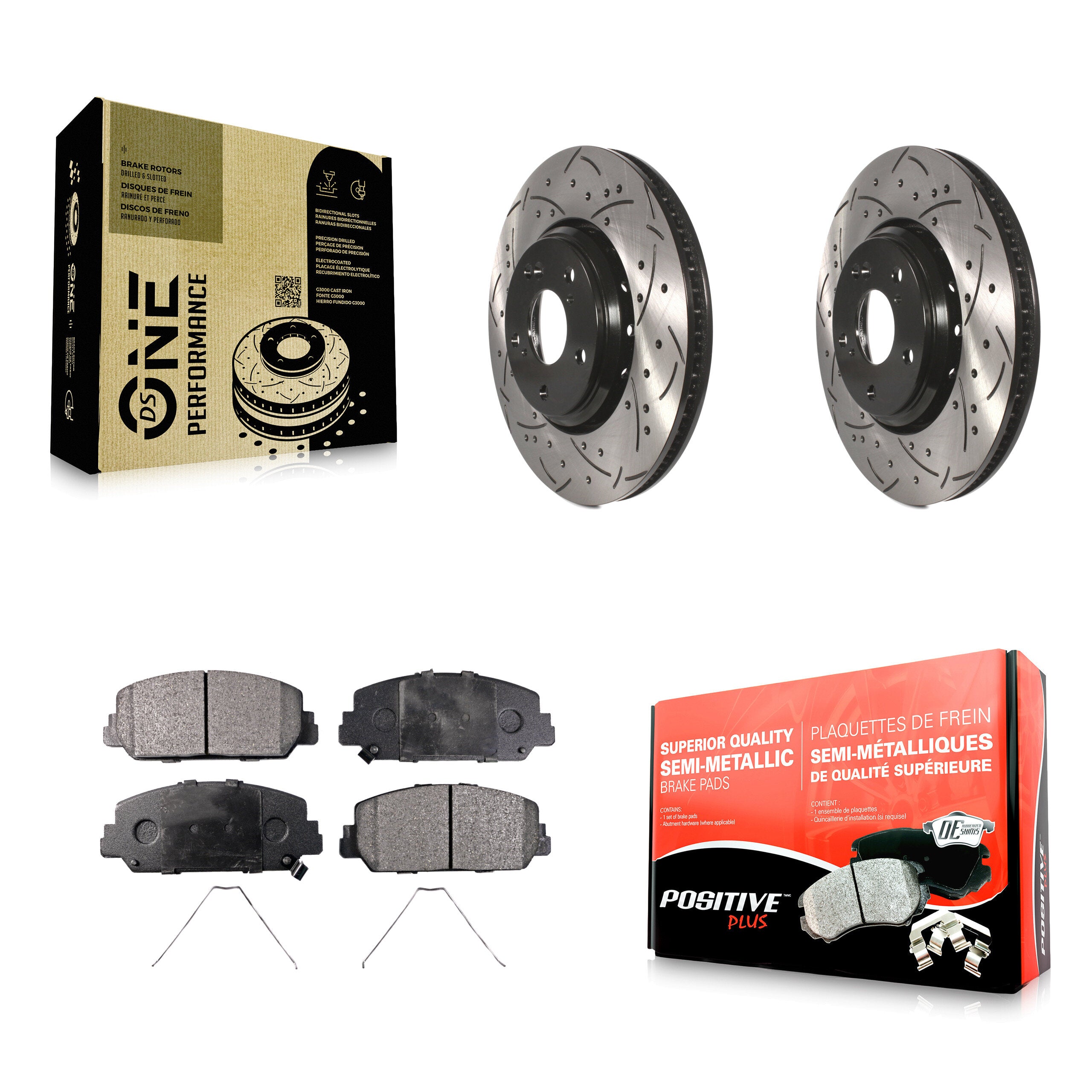 Transit Auto KDF-100184 Disc Brake Kit for 2016-2022 Acura ILX, Honda Accord, Honda Civic - Front product image