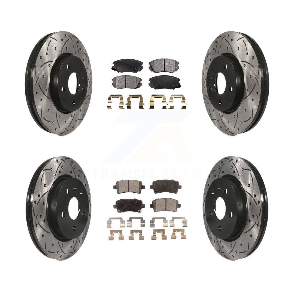 Transit Auto KDF-100197 Disc Brake Kit for 2010-2020 Chevrolet Malibu Limited, Chevrolet Impala, Chevrolet Malibu & more - Front and Rear product image
