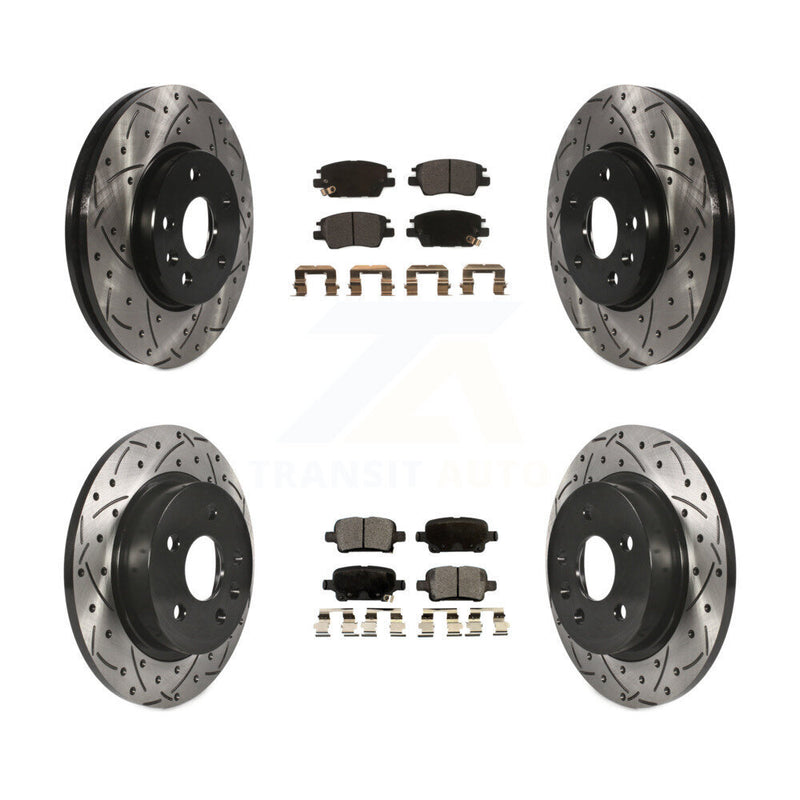 Transit Auto KDF-100200 Disc Brake Kit for 2016 Chevrolet Cruze - Front and Rear product image
