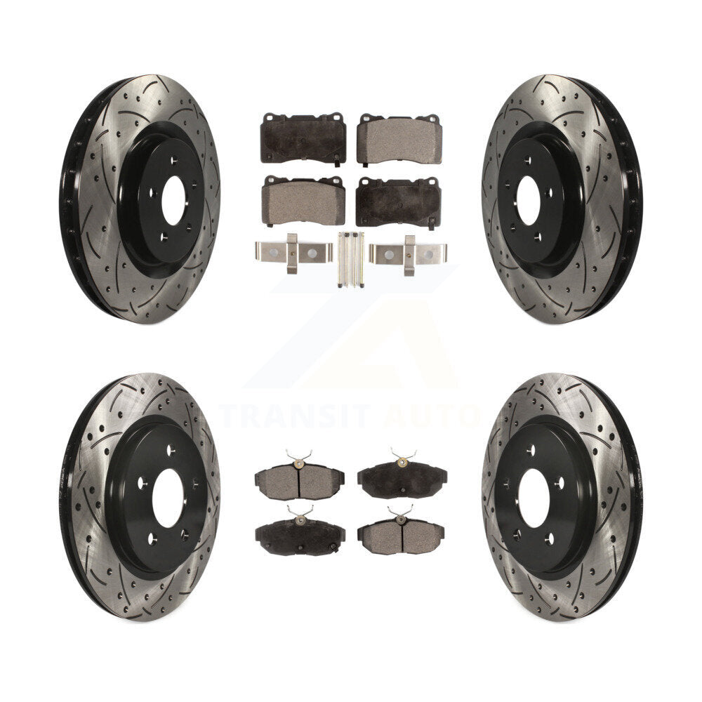 Transit Auto KDF-100216 Disc Brake Kit for 2011-2013 Ford Mustang - Front and Rear product image