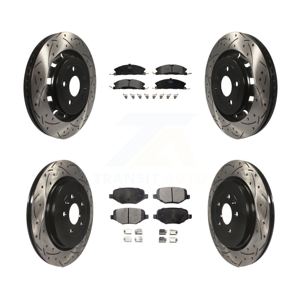 Transit Auto KDF-100232 Disc Brake Kit for 2012-2019 Ford Taurus, Lincoln MKT, Ford Explorer & more - Front and Rear product image