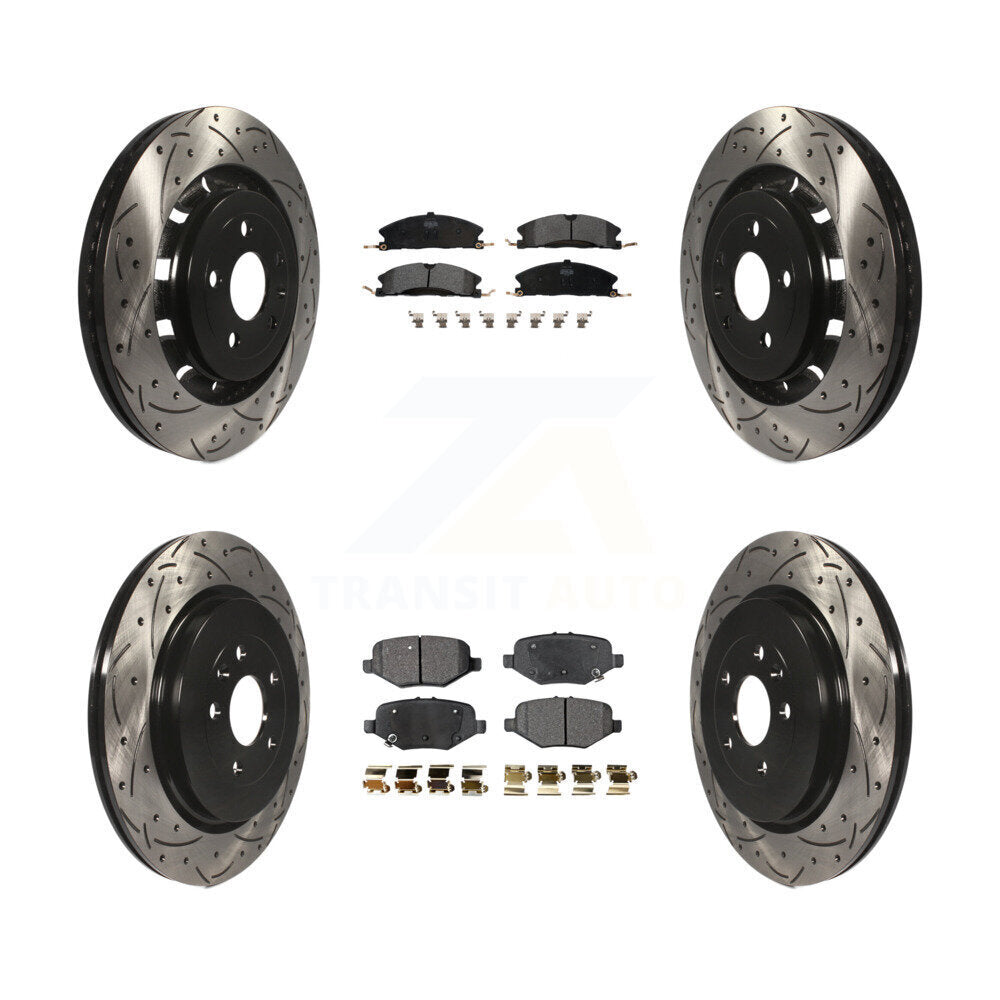 Transit Auto KDF-100233 Disc Brake Kit for 2012-2019 Ford Taurus, Ford Explorer, Ford Special Service Police Sedan & more - Front and Rear product image