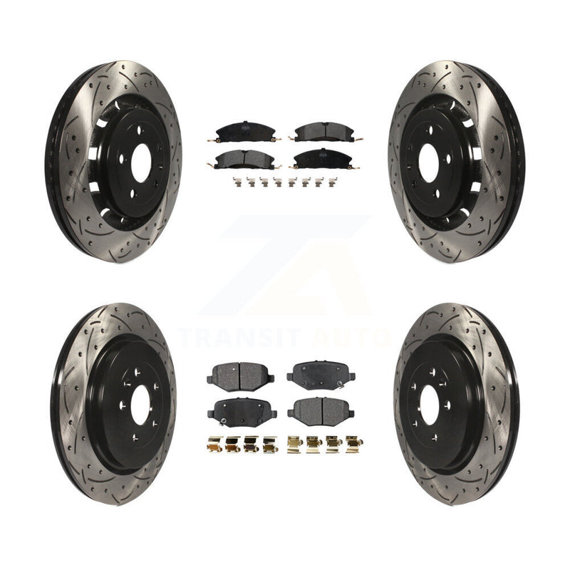Transit Auto KDF-100233 Disc Brake Kit for 2012-2019 Ford Taurus, Ford Explorer, Ford Special Service Police Sedan & more - Front and Rear product image