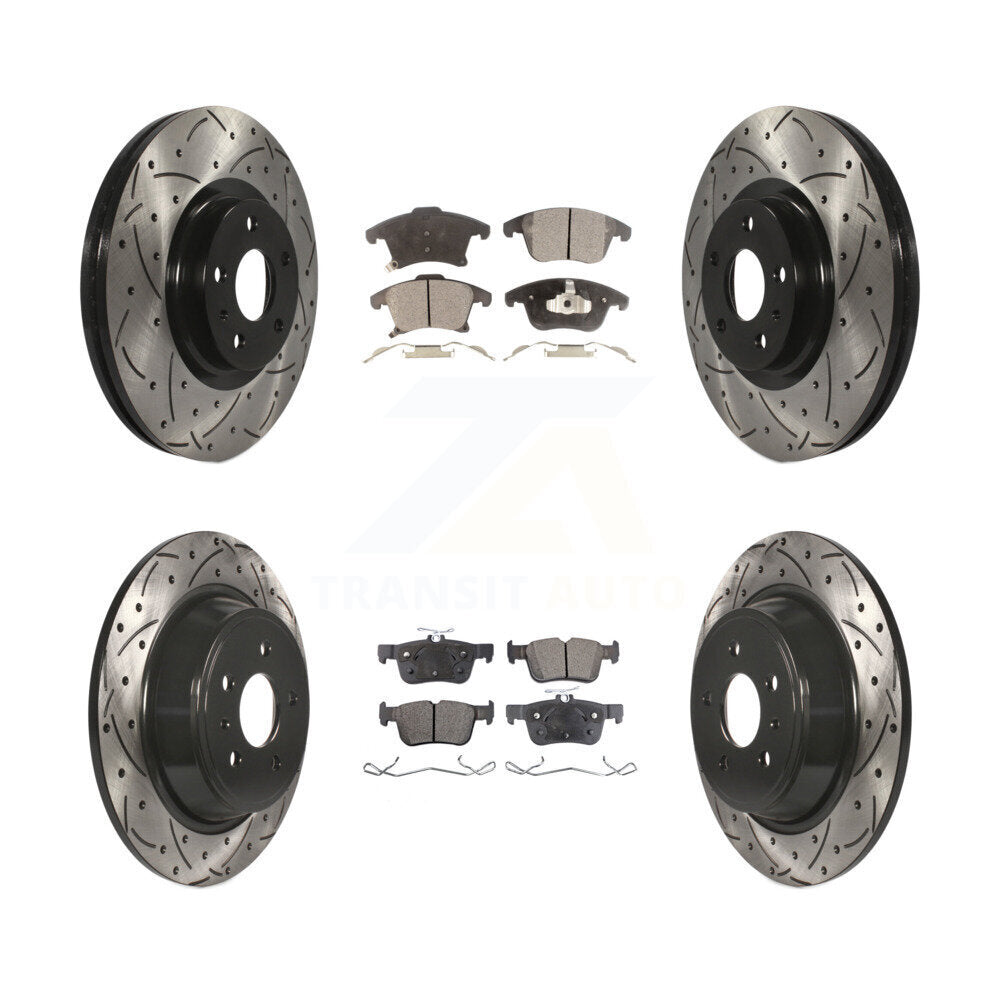 Transit Auto KDF-100235 Disc Brake Kit for 2013-2018 Ford Fusion, Lincoln MKZ - Front and Rear product image
