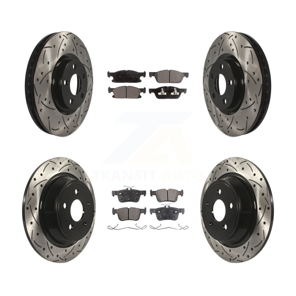Transit Auto KDF-100239 Disc Brake Kit for 2015-2019 Ford Edge - Front and Rear product image