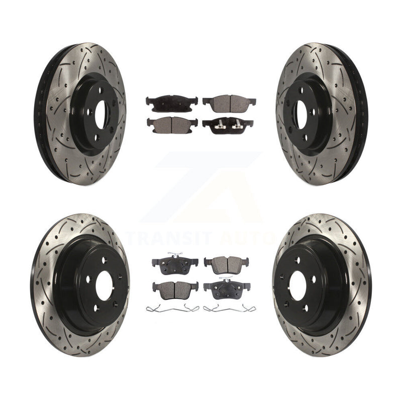 Transit Auto KDF-100239 Disc Brake Kit for 2015-2019 Ford Edge - Front and Rear product image