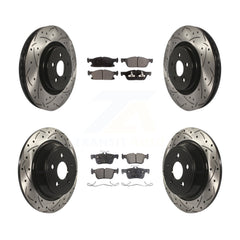Transit Auto KDF-100242 Disc Brake Kit for 2015-2023 Ford Edge, Lincoln Nautilus, Lincoln MKX - Front and Rear product image