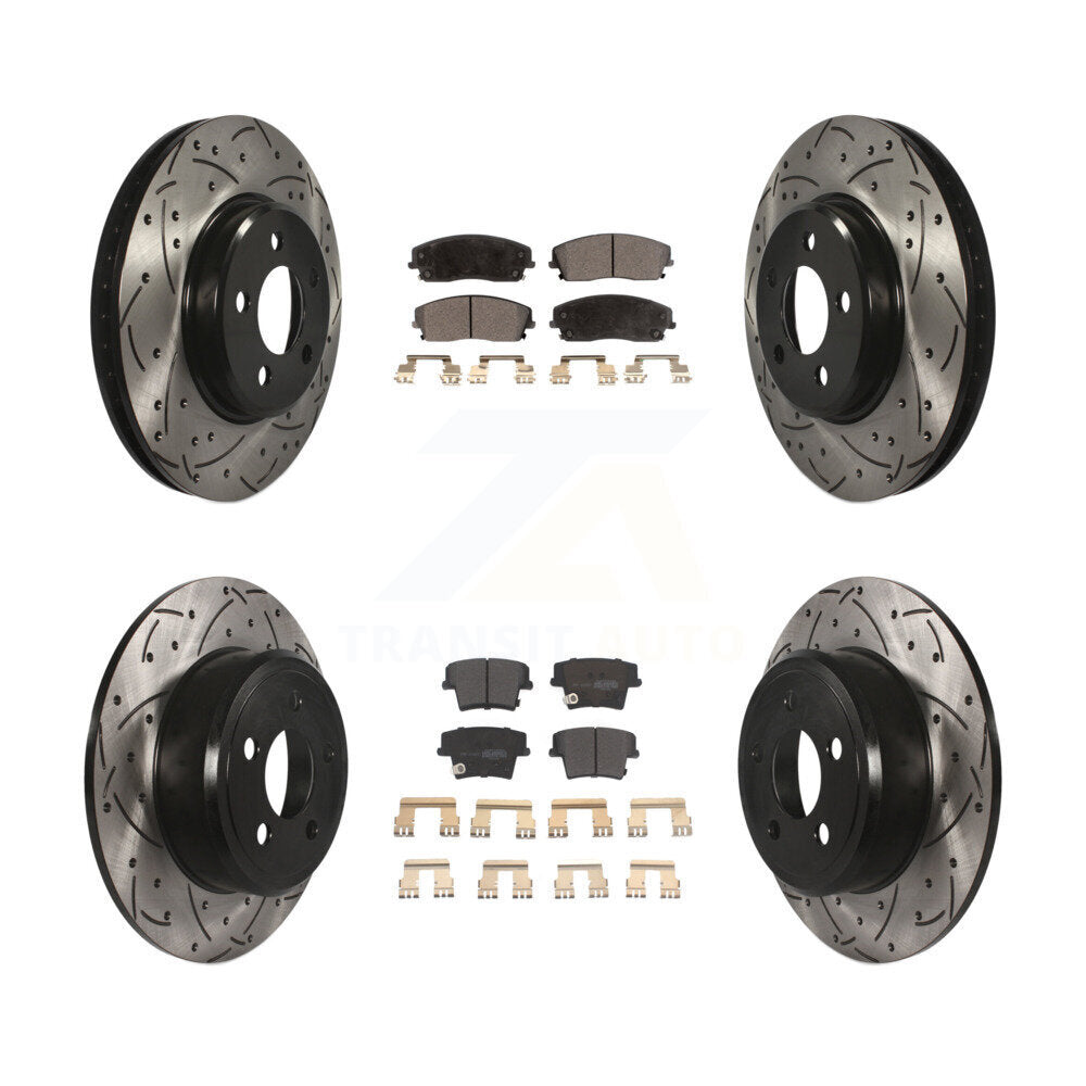 Transit Auto KDF-100246 Disc Brake Kit for 2005-2023 Dodge Charger, Dodge Challenger, Chrysler 300 & more - Front and Rear product image