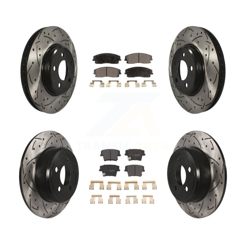 Transit Auto KDF-100246 Disc Brake Kit for 2005-2023 Dodge Charger, Dodge Challenger, Chrysler 300 & more - Front and Rear product image
