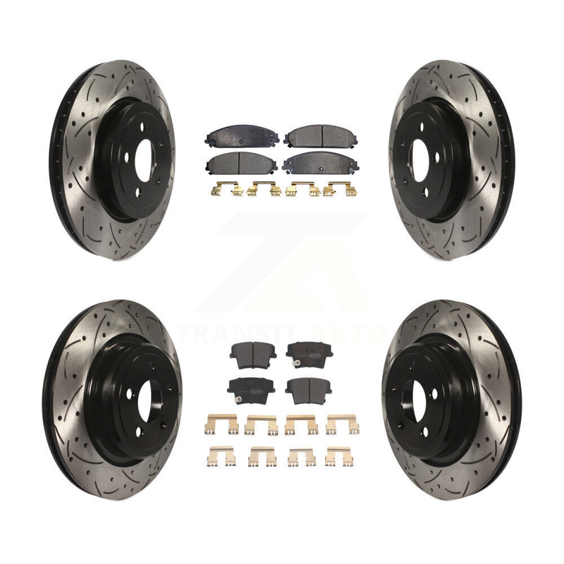 Transit Auto KDF-100250 Disc Brake Kit for 2006-2013 Dodge Charger - Front and Rear product image