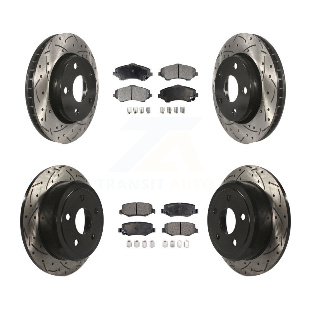 Transit Auto KDF-100258 Disc Brake Kit for 2007-2017 Jeep Wrangler - Front and Rear product image