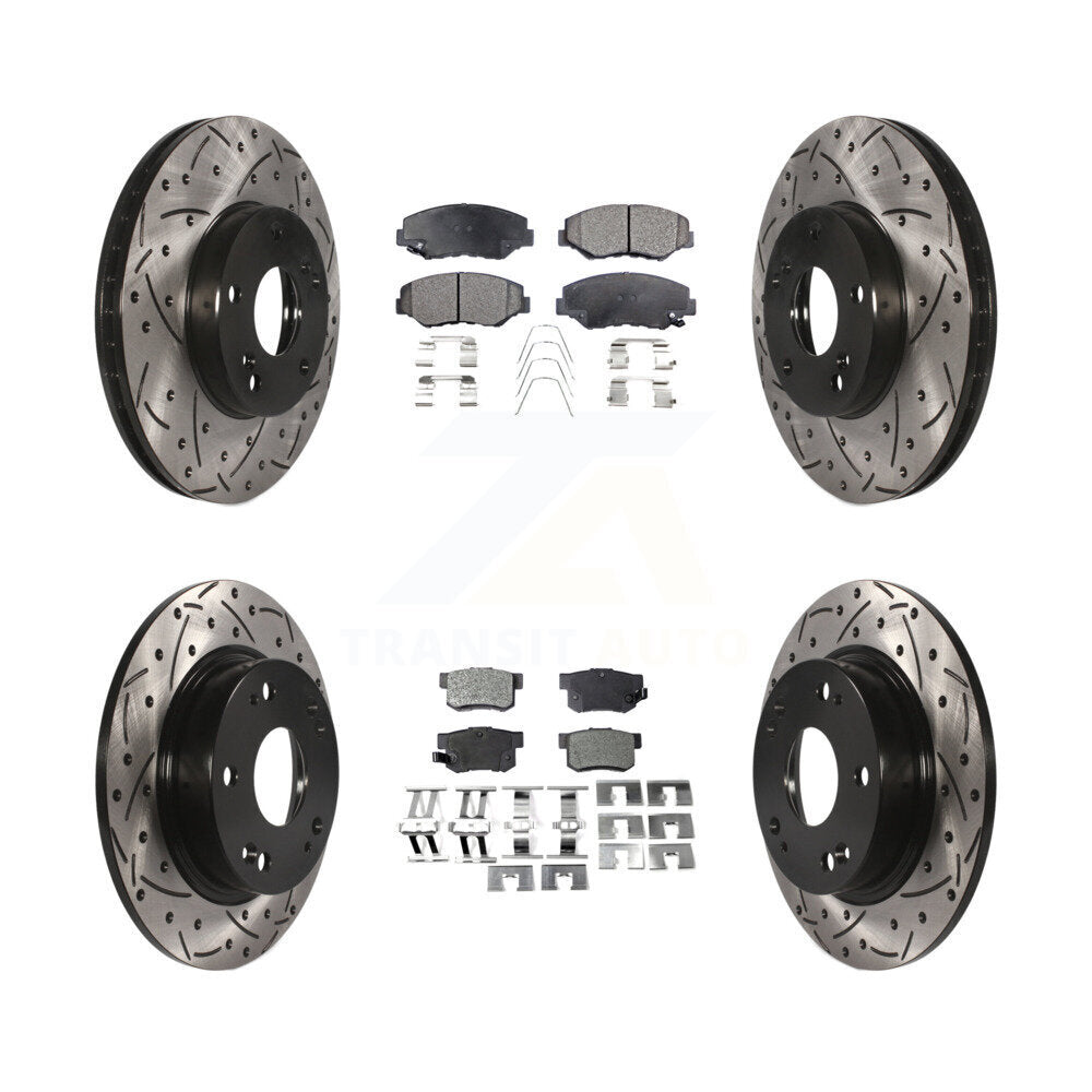 Transit Auto KDF-100272 Disc Brake Kit for 2013-2015 Honda Civic, Acura ILX - Front and Rear product image
