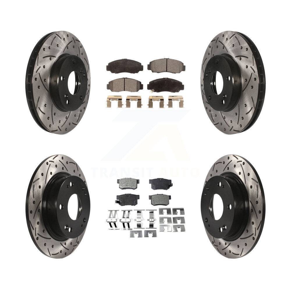 Transit Auto KDF-100275 Disc Brake Kit for 2006-2011 Acura CSX - Front and Rear product image