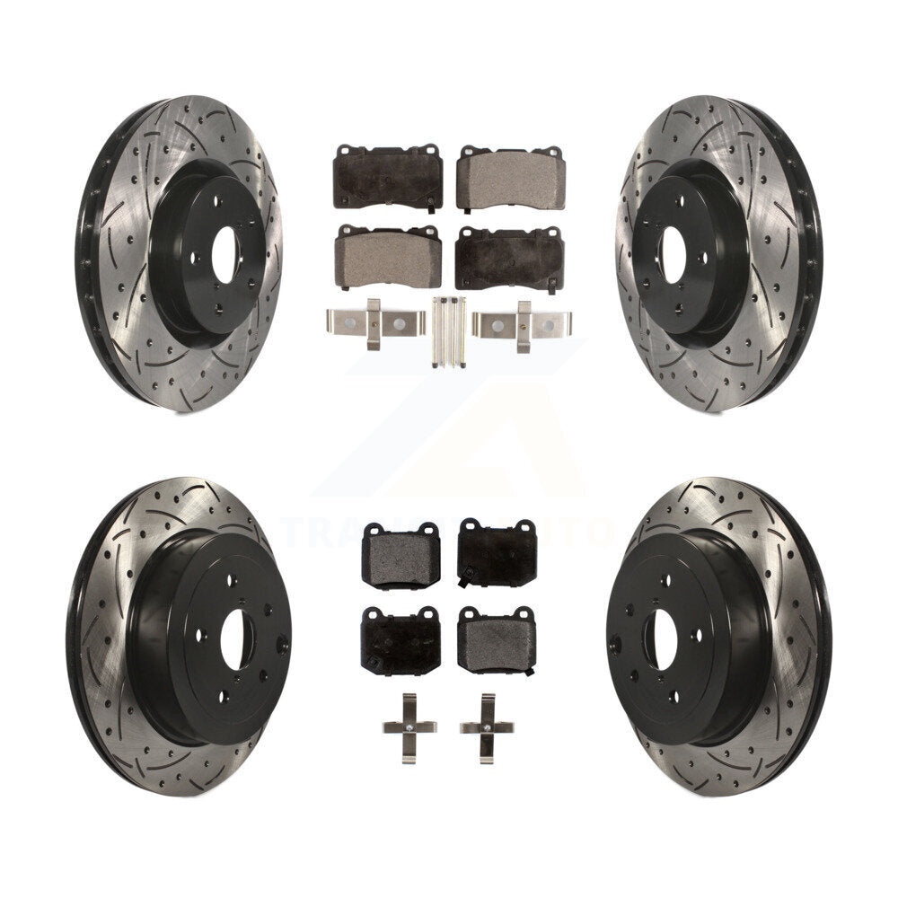 Transit Auto KDF-100283 Disc Brake Kit for 2008-2017 Subaru WRX STI, Subaru Impreza - Front and Rear product image