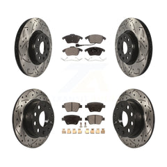 Transit Auto KDF-100294 Disc Brake Kit for 2017-2018 Volkswagen Jetta - Front and Rear