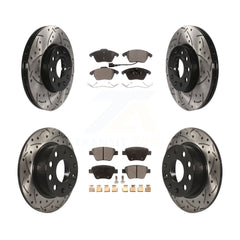 Transit Auto KDF-100300 Disc Brake Kit for 2017-2018 Volkswagen Jetta - Front and Rear