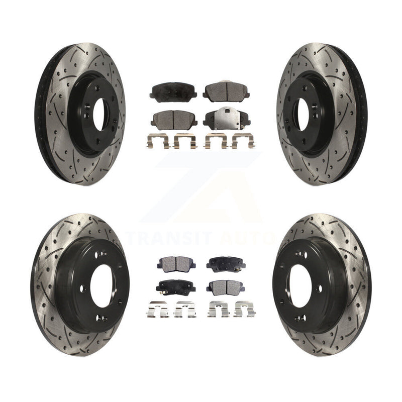 Transit Auto KDF-100304 Disc Brake Kit for 2014-2016 Kia Forte, Kia Forte Koup, Kia Forte5 - Front and Rear
