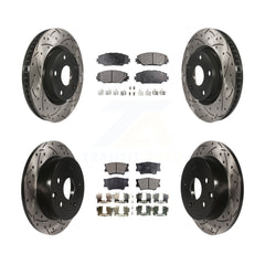 Transit Auto KDF-100308 Disc Brake Kit for 2006-2018 Toyota RAV4 - Front and Rear