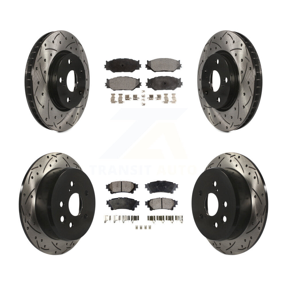 Transit Auto KDF-100312 Disc Brake Kit for 2014-2015 Lexus IS250 - Front and Rear