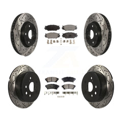 Transit Auto KDF-100312 Disc Brake Kit for 2014-2015 Lexus IS250 - Front and Rear