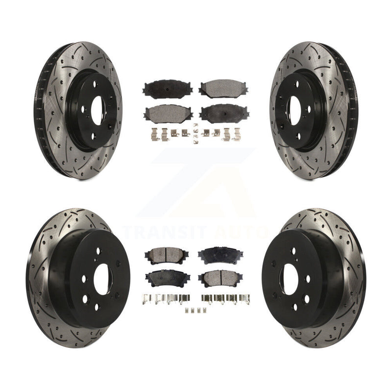 Transit Auto KDF-100312 Disc Brake Kit for 2014-2015 Lexus IS250 - Front and Rear