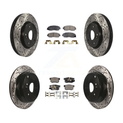 Transit Auto KDF-100313 Disc Brake Kit for 2007-2012 Acura RDX, Honda CR-V - Front and Rear