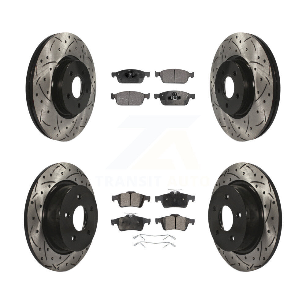 Transit Auto KDF-100319 Disc Brake Kit for 2013-2018 Ford Transit Connect, Ford Escape - Front and Rear