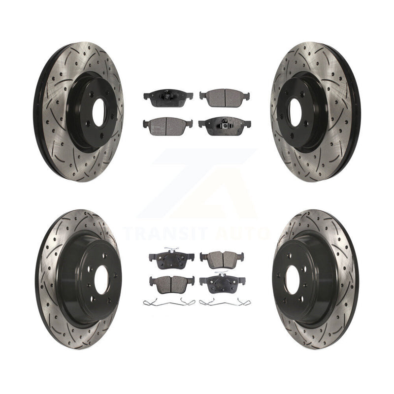 Transit Auto KDF-100320 Disc Brake Kit for 2017-2019 Lincoln MKC, Ford Escape - Front and Rear