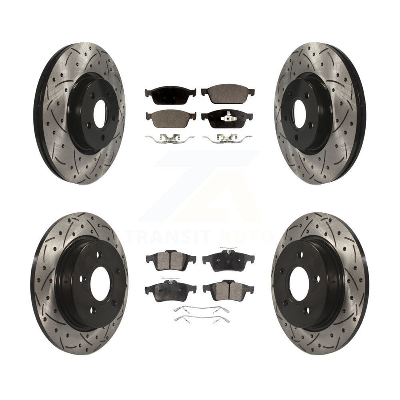Transit Auto KDF-100321 Disc Brake Kit for 2013-2018 Ford Focus - Front and Rear