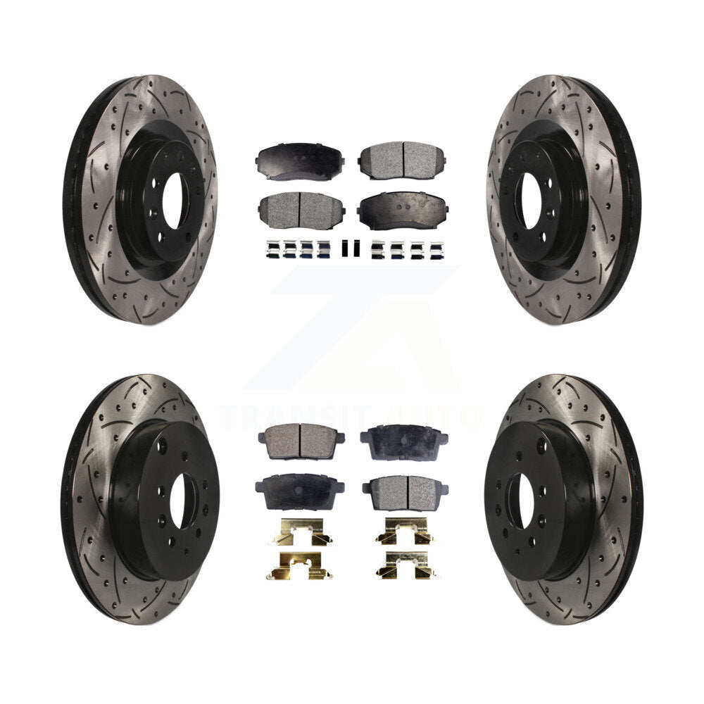 Transit Auto KDF-100323 Disc Brake Kit for 2007-2015 Mazda CX-9 - Front and Rear
