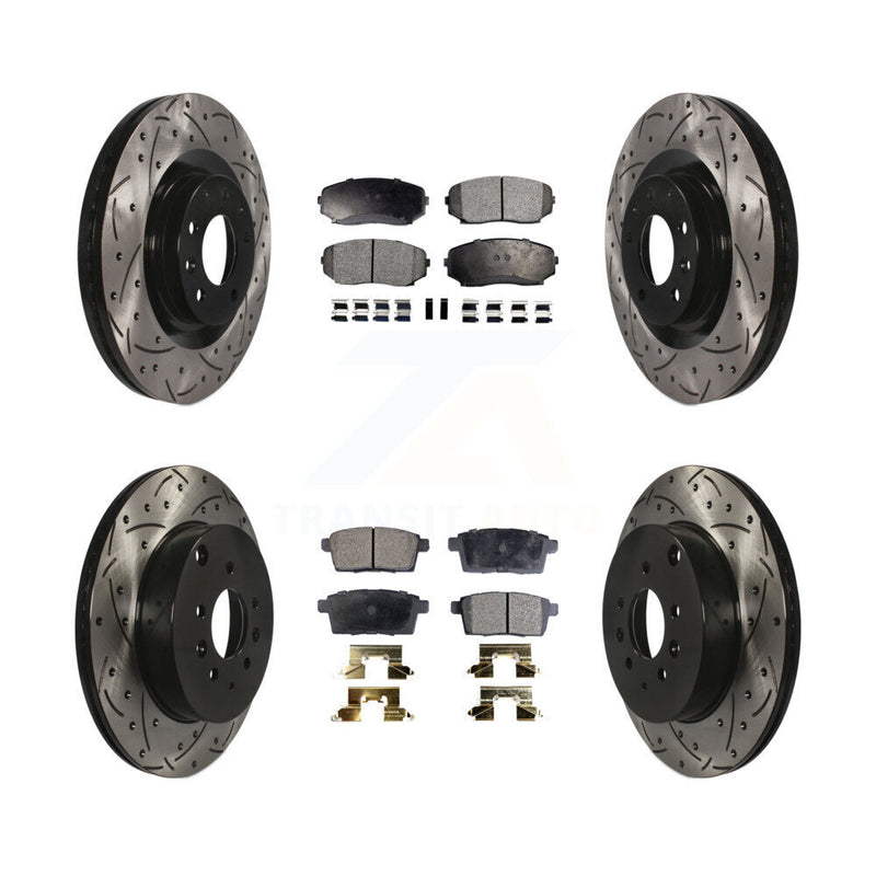 Transit Auto KDF-100323 Disc Brake Kit for 2007-2015 Mazda CX-9 - Front and Rear