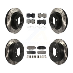 Transit Auto KDF-100324 Disc Brake Kit for 2007-2022 Toyota Land Cruiser, Lexus LX570 and More - Front and Rear