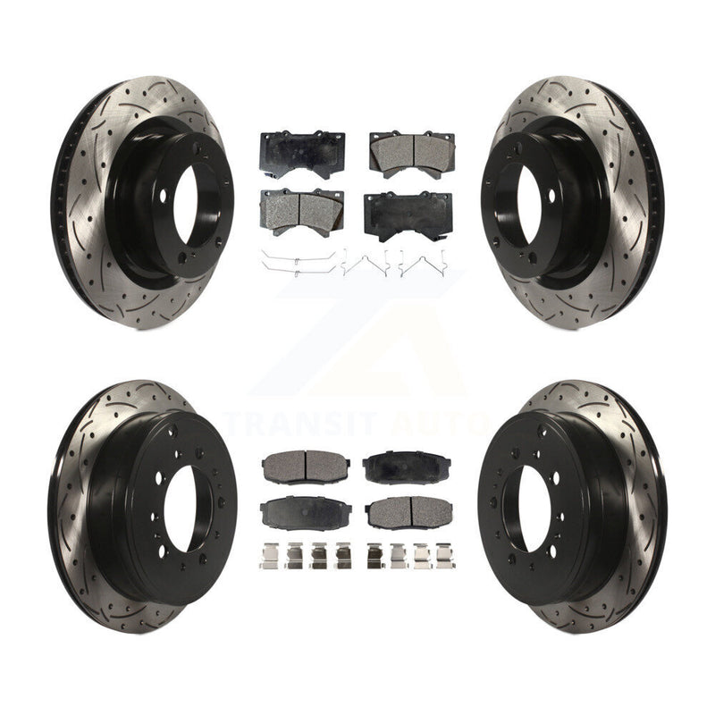 Transit Auto KDF-100324 Disc Brake Kit for 2007-2022 Toyota Land Cruiser, Lexus LX570 and More - Front and Rear