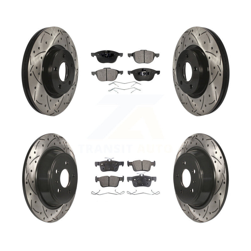 Transit Auto KDF-100329 Disc Brake Kit for 2017-2019 Ford Escape - Front and Rear