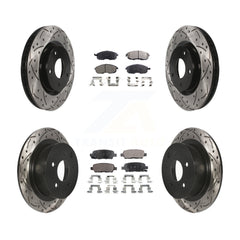 Transit Auto KDF-100337 Disc Brake Kit for 2007-2012 Nissan Sentra - Front and Rear