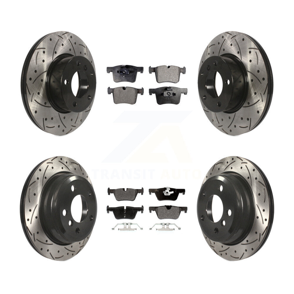 Transit Auto KDF-100340 Disc Brake Kit for 2013-2018 BMW 328d xDrive, BMW 320i xDrive - Front and Rear